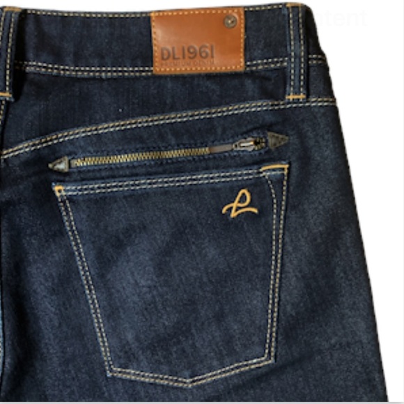 DL1961 Jessica Jeans 29 Mid Rise Dark Wash Skinny 4 Way Stretch - Picture 8 of 12